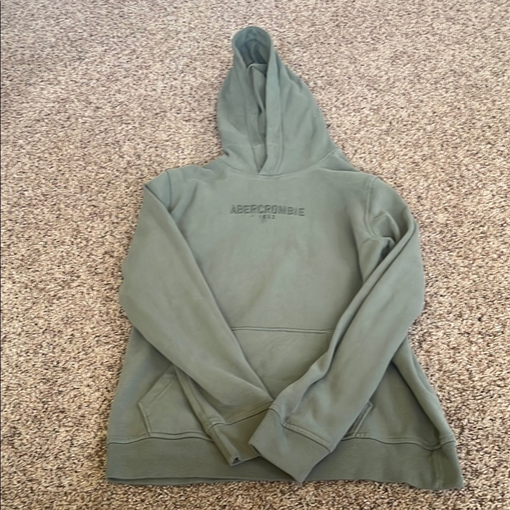 Abercrombie Kids-Green hoodie.  Small stain in picture